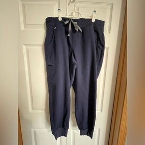 Navy blue jogger Figs scrub pants